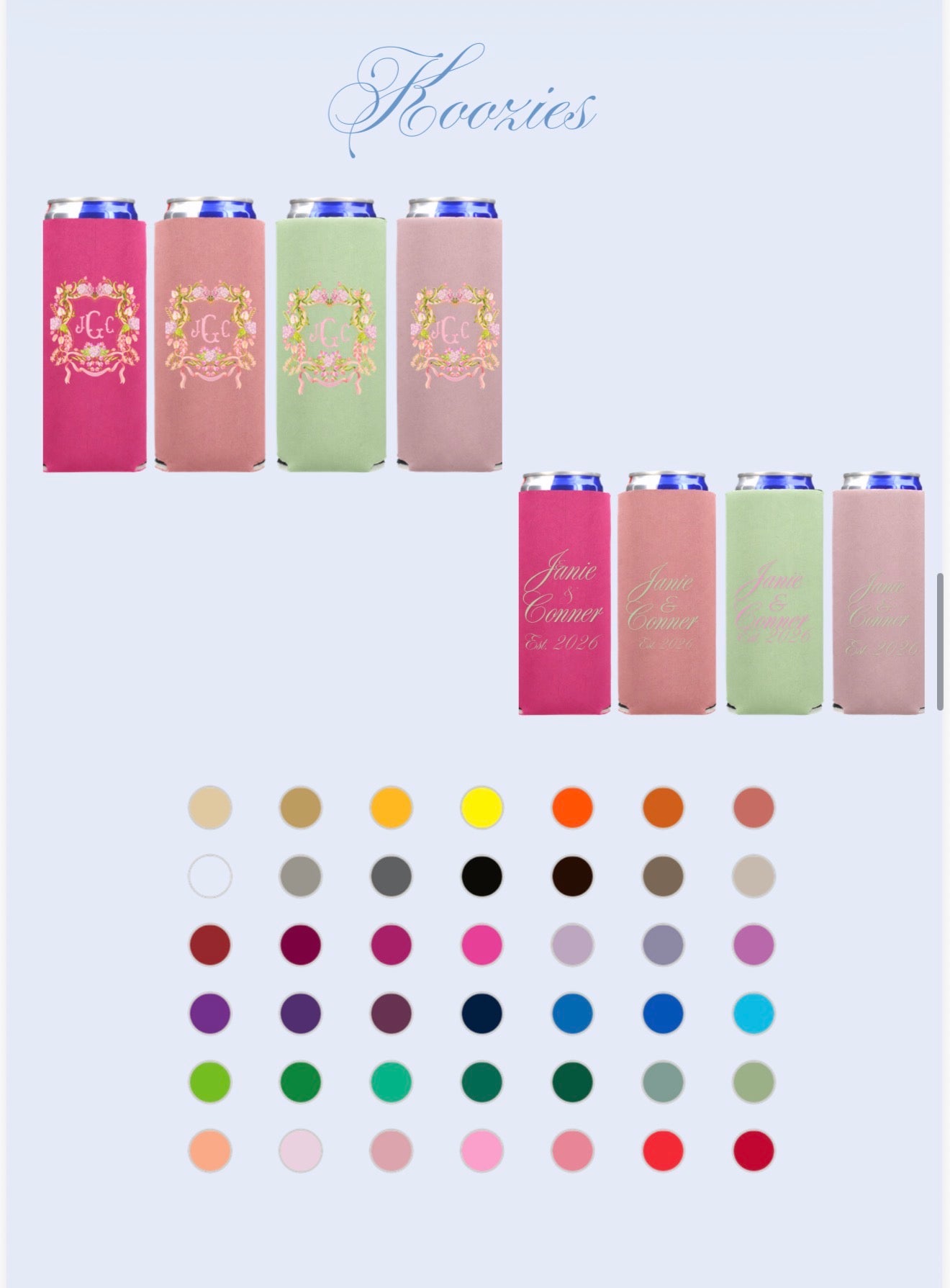Custom Can Koozies